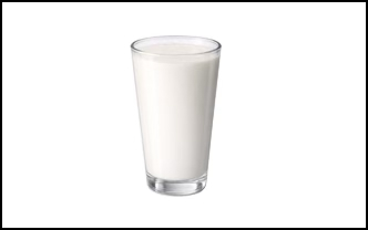 Latte in bicchiere